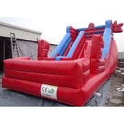 Cheap inflatable spideman slides